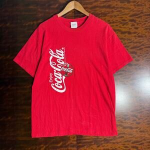 1998 Single Stitch Mens Red Coca-Cola Soda Tee L